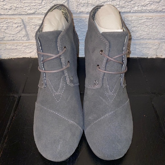 Toms Shoes - Toms Suede Wedged Booties